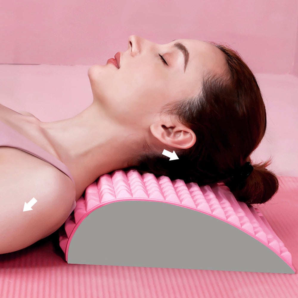 Back Stretcher Pillow Neck Lumbar Support Massager - Yogi Emporium